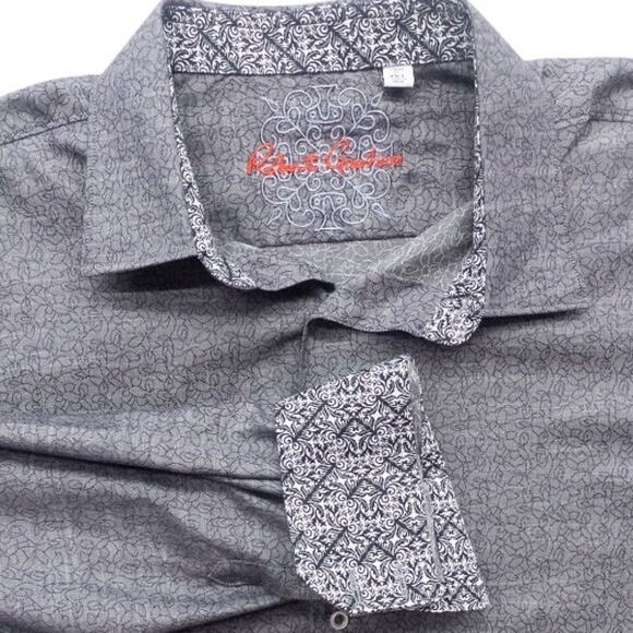 Robert Graham Other - Robert Graham 3XL Men's Gray Flip Cuff Button Down Shirt
